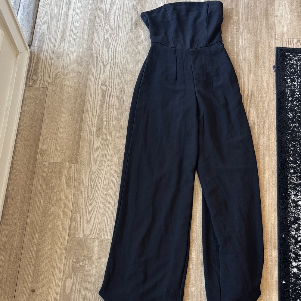 Wild Fable Strapless Black Jumpsuit